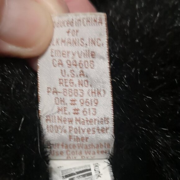 Folkmanis Skunk Hand Puppet X 2 Soft Black & White Faux Fur Realistic - Picture 4 of 6